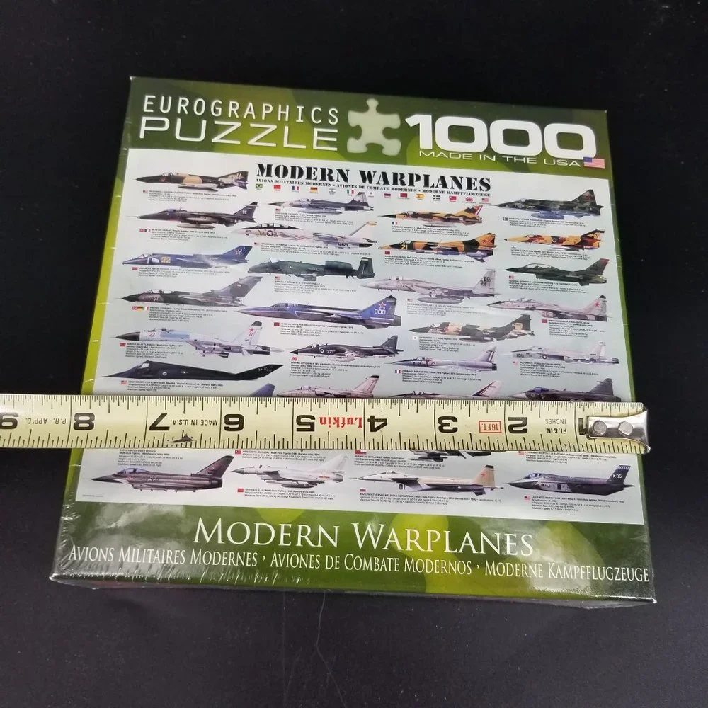 Fighter War Air Plane Puzzle Jigsaw 1000 Piece Modern Military Aero Hobby NEW